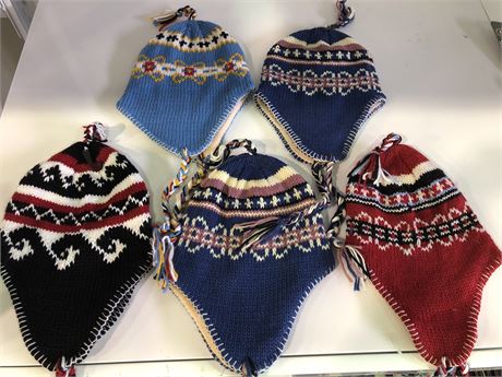 5 (NEW) ASSORTED TOQUES