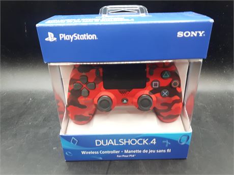 SEALED - RARE RED CAMO WIRELESS CONTROLLER - PS4