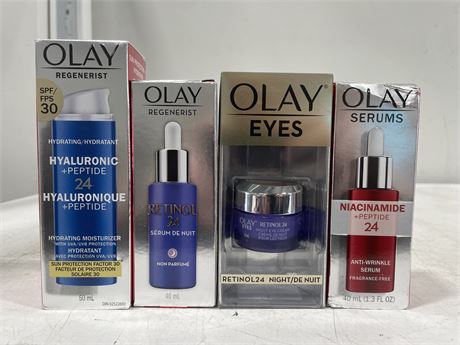 4 NEW OLAY PRODUCTS