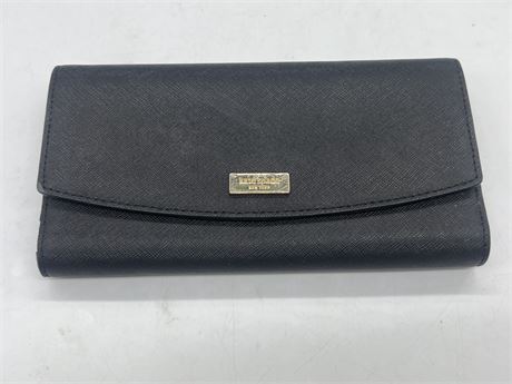 KATE SPADE LEATHER WALLET (8” wide)