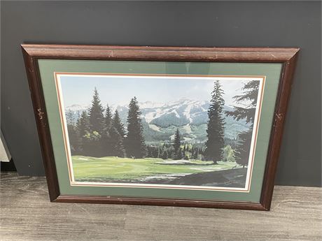 SIGNED NUMBERED PAUL RUPERT MORNING LIGHT WHISTLER PRINT WITH COA 29”x22”