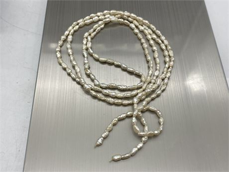 VINTAGE EXTRA LONG FRESHWATER SEED NECKLACE (Needs link)
