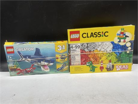 2 OPEN BOX LEGO SETS