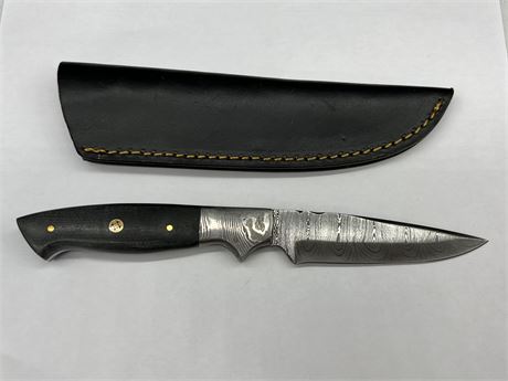 BESCAR STEEL KNIFE W/SHEATH (9”)