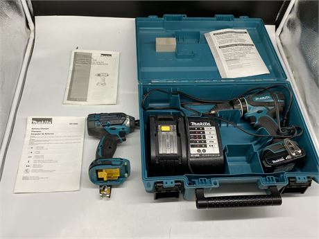MAKITA DRILLS W/ BATTERY & CHARGER (Works)