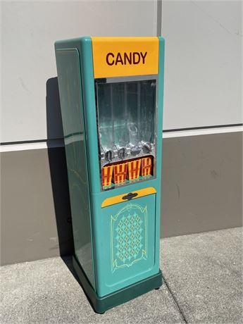 VINTAGE STYLE CANDY DISPENSER BY “THROWBACK” 53”x15”x15”