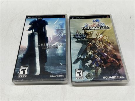 2 FINAL FANTASY PSP GAMES - EXCELLENT CONDITION W/INSTRUCTIONS