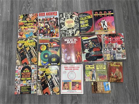 LOT OF VINTAGE RECORD PRICING / COLLECTOR BOOKS & OTHERS