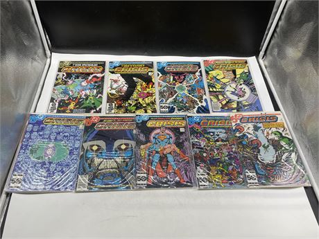 CRISIS ON INFINITE EARTHS - #1-10 (MISSING #8)