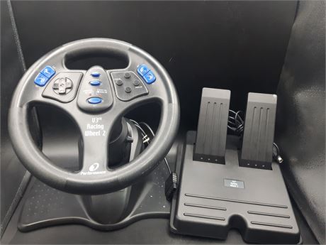 PS2 STEERING WHEEL - VERY GOOD CONDITION