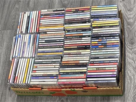 BOX OF OVER 130 JAZZ AND BLUES CDS - GOOD TITLES - EXCELLENT TO NM