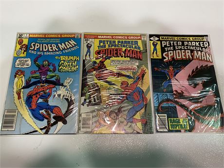 3 SPIDER MAN COMICS
