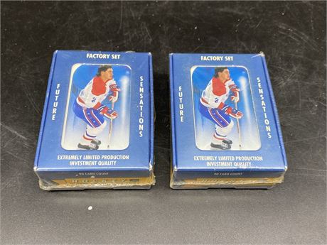 2 UNOPENED PACKS OF 90s NHL CARDS (90 per pack)