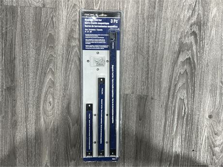 NEW 3PC ROK MAGNETIC TOOL BAR