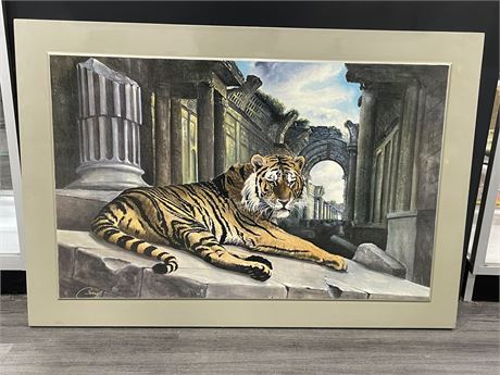 TIGER PRINT SIGNED BERRY (30”x44”)
