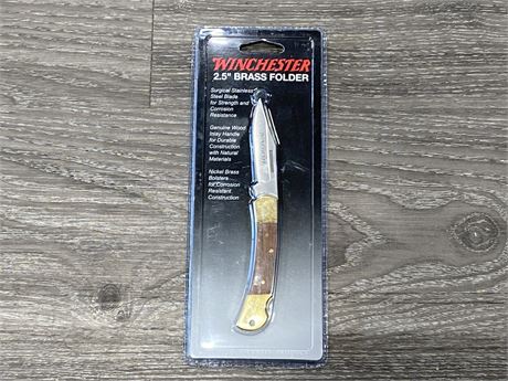 NEW WINCHESTER 2.5” BRASS KNIFE