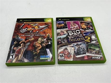 2 XBOX GAMES W/INSTRUCTIONS - GOOD CONDITION