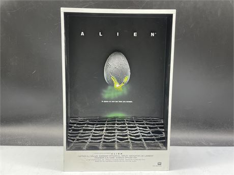ALIEN 3D LIGHTUP MOVIE POSTER (9”x13”)