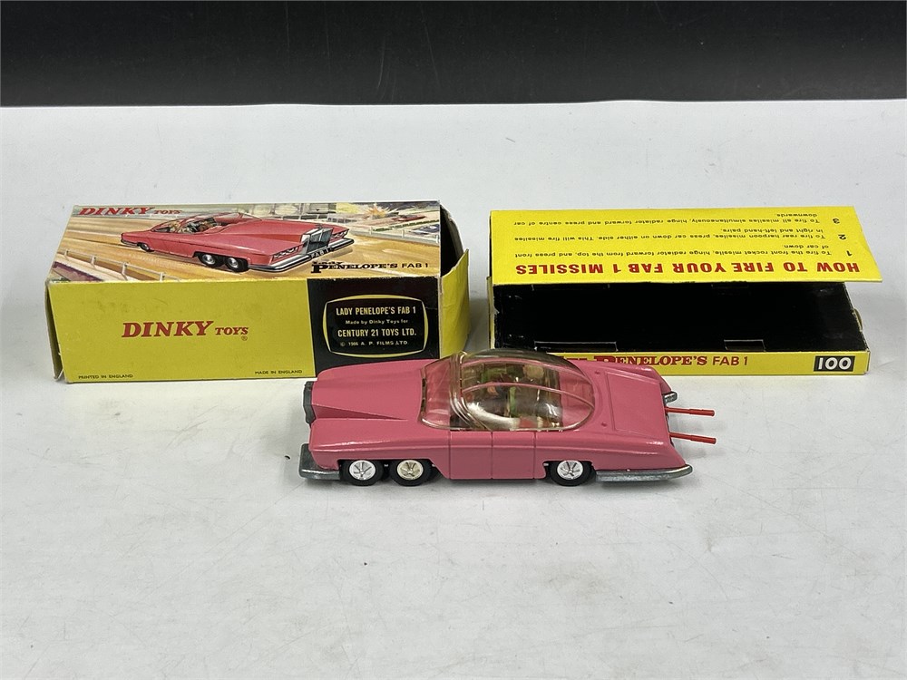 Modellino Dinky Lady Penelope Fab 1 Dinky 100 Lady Penelope's Fab 1 - Riproduzione In Scatola Con Istruzioni - Modellino Auto Classico Scatola Modellino Dinky - Foto 11