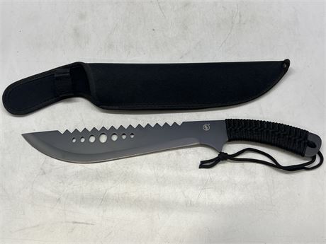 NEW OUTDOOR KNIFE W/SHEATH (15” long)