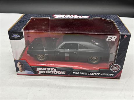 1:24 SCALE JADA DBOX DIECAST FAST & FURIOUS 1968 DODGE CHARGER WIDEBODY