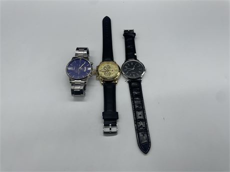 3 NEW MENS WATCHES