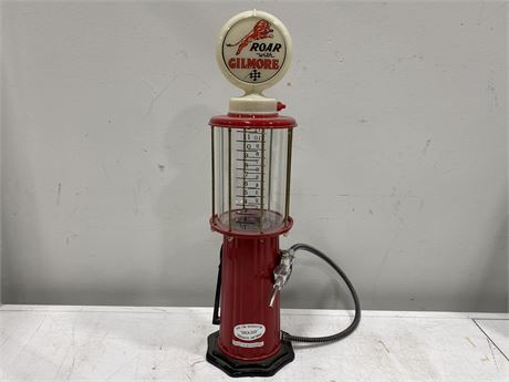 MINIATURE ROAR WITH GILMORE GAS PUMP (21.5” TALL)