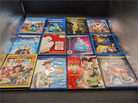 DISNEY & FAMILY BLURAY COLLECTION - EXCELLENT CONDITION