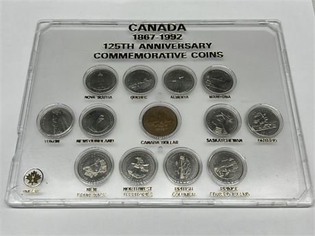 1867-1992 CDN COMMEMORATIVE COIN COLLECTION