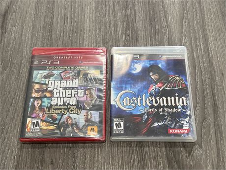 SEALED PS3 GTA & CASTLEVANIA - EXCELLENT COND.