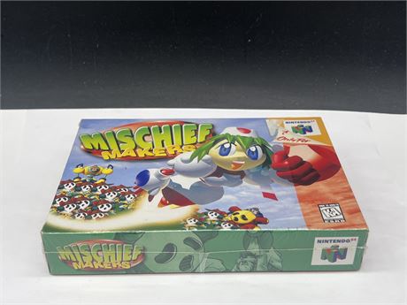 FACTORY SEALED N64 MISCHIEF MAKERS