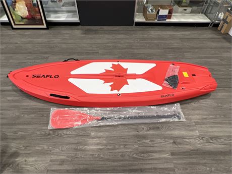 BRAND NEW SEAFLO STAND UP PADDLE BOARD W/ PADDLE & FINS - 112”x34”