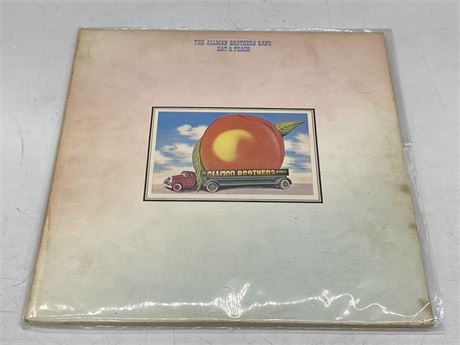 THE ALLMAN BROTHERS BAND - EAT A PEACH TEXTURED COVER - EXCELLENT (E)