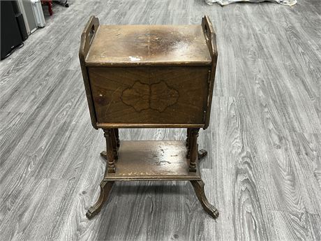 VINTAGE WOOD NIGHT STAND (2ft tall)
