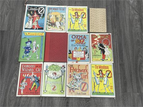 LOT OF 12 WIZARD OF OZ BOOKS