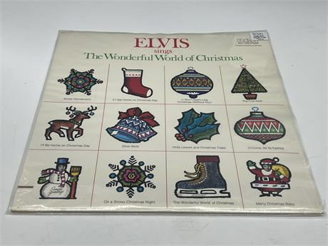 SEALED 1970s - ELVIS SINGS THE WONDERFUL WORLD OF CHRISTMAS RECORD
