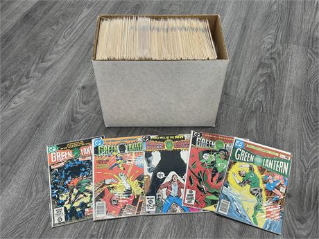 SHORTBOX OF GREEN LANTERN COMICS - ALL BAGGED & BOARDED