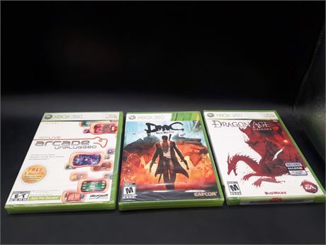 SEALED - COLLECTION OF XBOX 360 GAMES