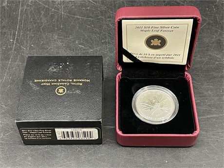 11’ $10 ROYAL CANADIAN MINT FINE SILVER COIN
