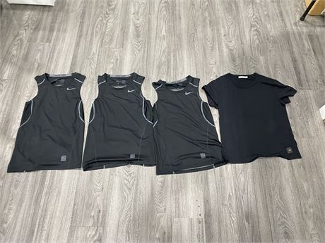 LOT OF 4 SHIRTS INCL: NIKE & TIGER OF SWEDEN SIZE S