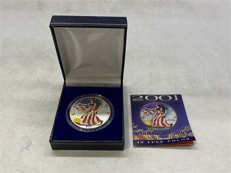 2001 UNITED STATES AMERICAN EAGLE SILVER DOLLAR COIN