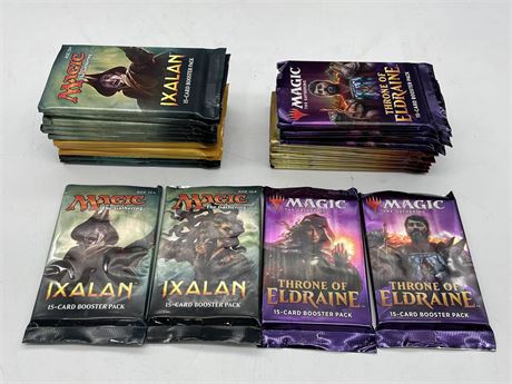 LOT OF MAGIC CARDS (PACKS HAVE BEEN OPENED)