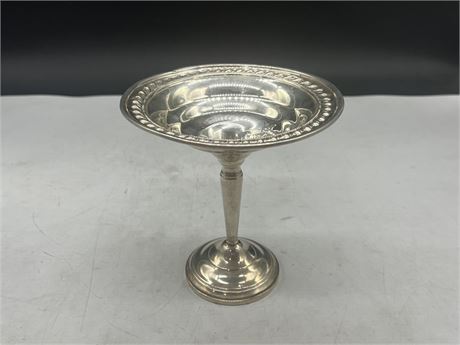 VINTAGE STERLING COMPOTE DISH (6.5” tall)