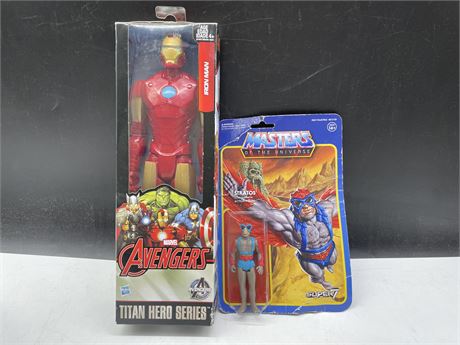 (NEW) AVENGERS IRON MAN FIGURE & IN PACKAGE MASTERS OF THE UNIVERSE STRATOS