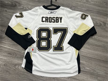 NEW W/TAGS SIDNEY CROSBY PITTSBURGH PENGUINS JERSEY SIZE L