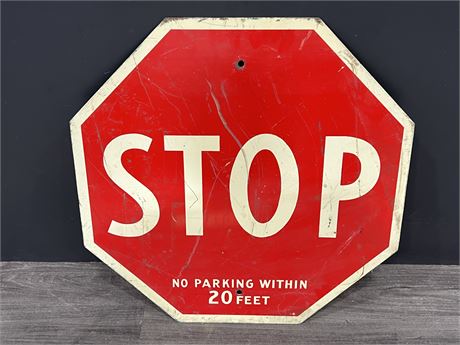 HEAVY METAL STOP SIGN (24”x24”)
