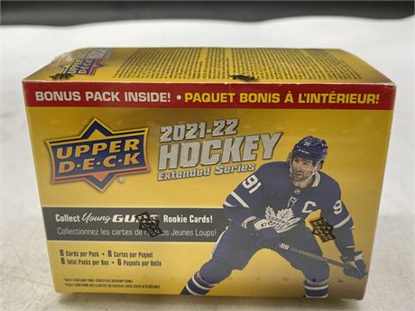 SEALED UPPER DECK 2021/22 HOCKEY EXTENDED SERIES CARDS BOX