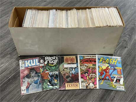 LONG BOX OF MIXED COMICS - MARVEL, DC, INDY