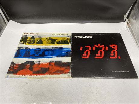 2 THE POLICE VINYLS - BOTH VG (Light scratches)