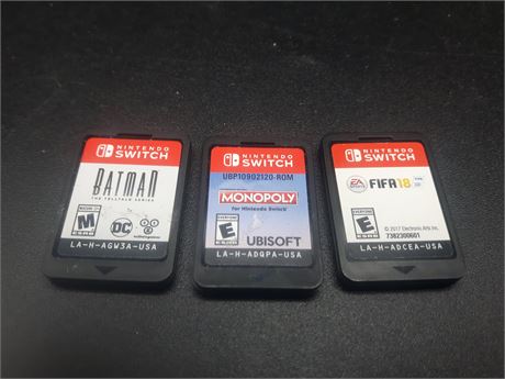 COLLECTION OF NINTENDO SWITCH GAMES - VERY GOOD CONDITION